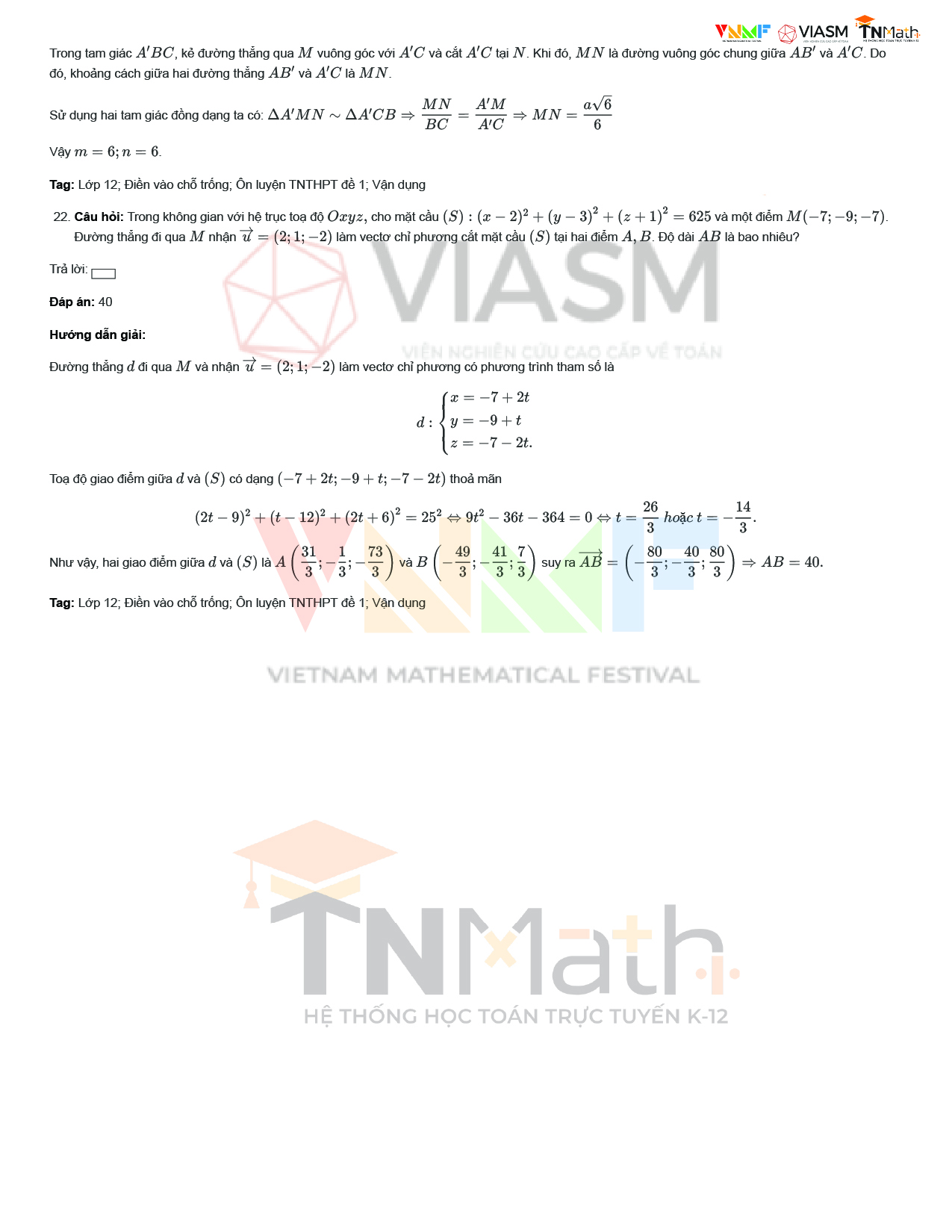 Đề Minh Họa Thpt 15