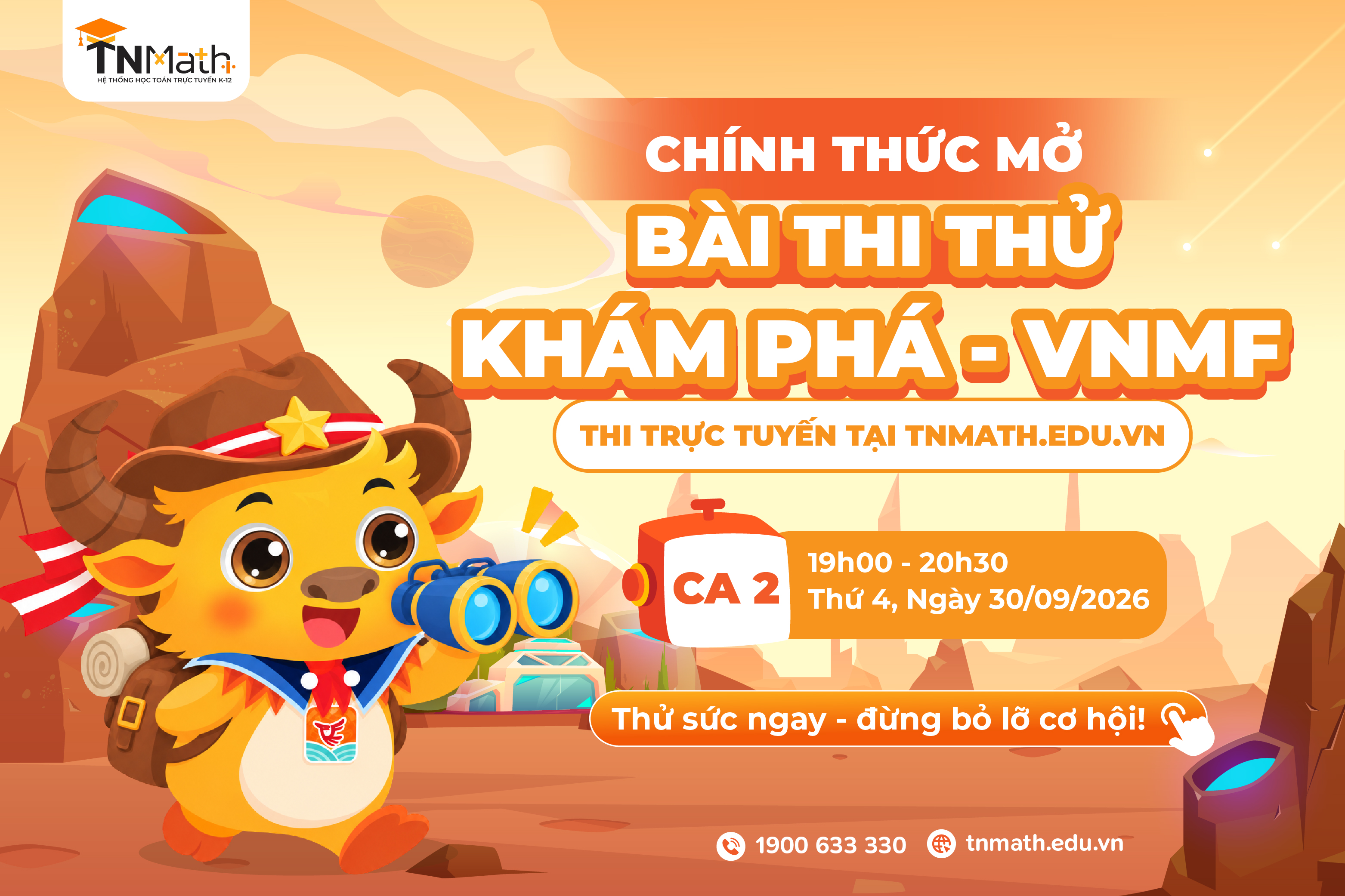 Chính Thức Mở Bài Thi Thử Khám Phá 02