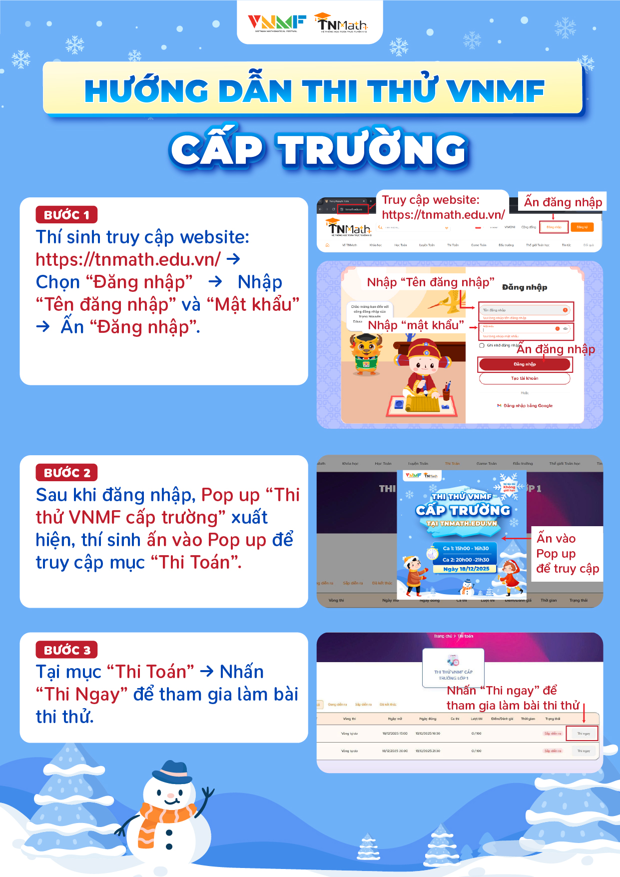 Hướng Dẫn Thi Thử Vnmf 01