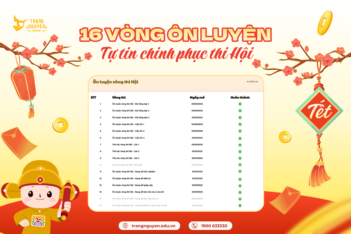 16 V&ograve;ng &Ocirc;n Luyện