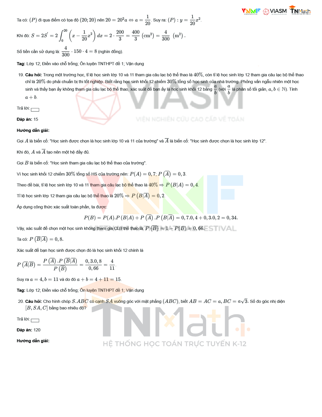 Đề Minh H&ugrave; Thpt 13