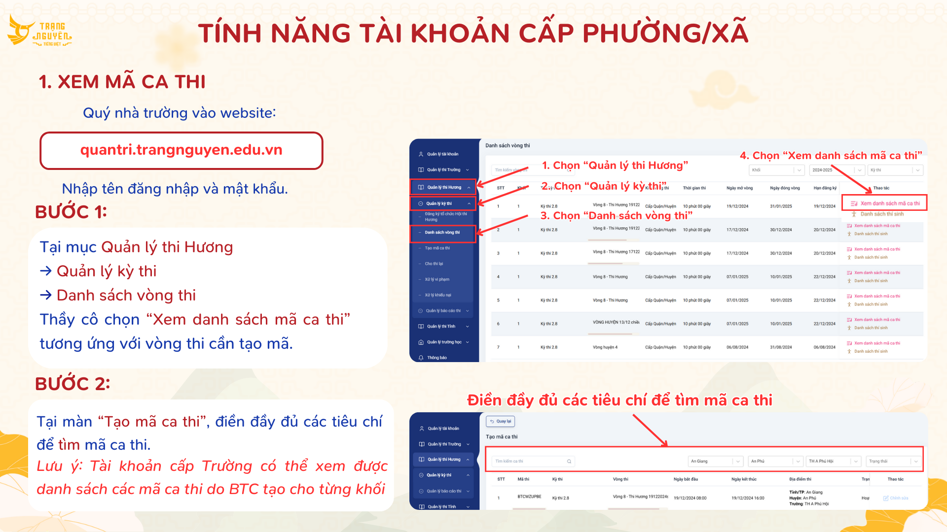 2526 Kì Thi Hương Nhà Trường