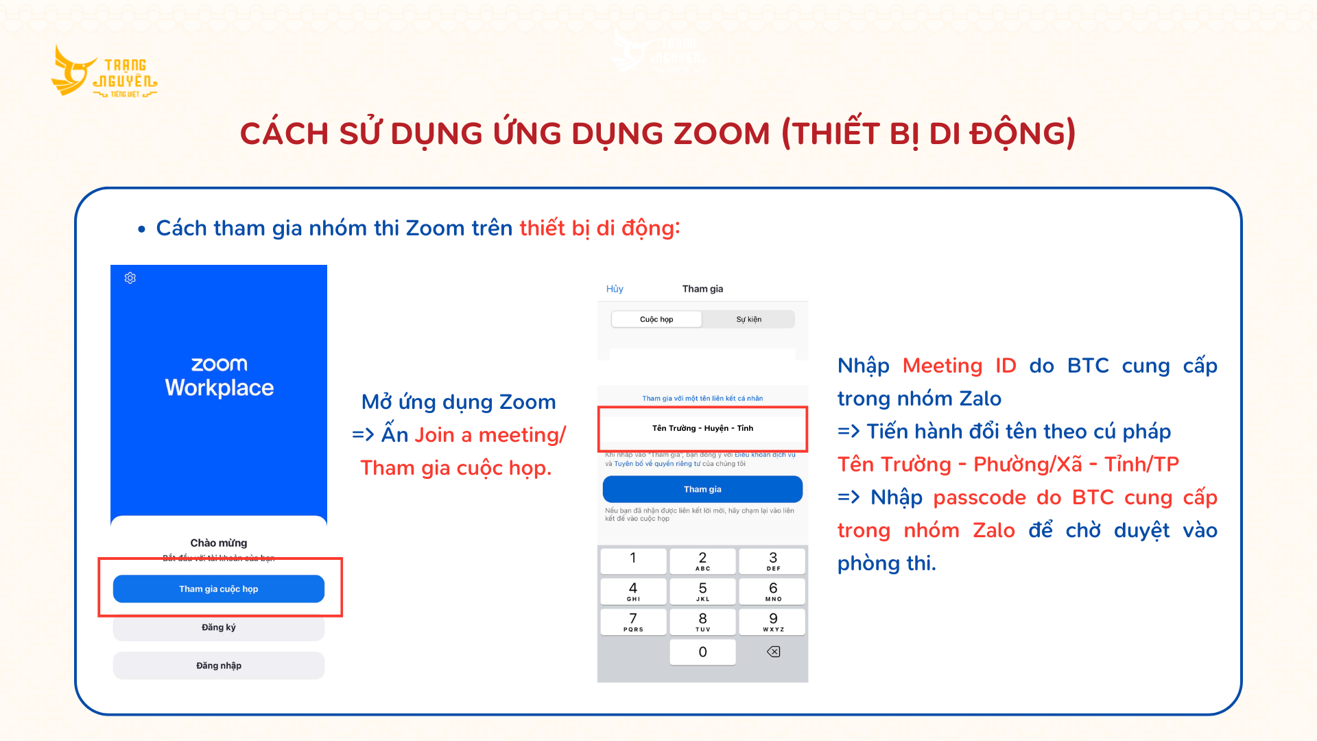 C&aacute;ch Sử Dụng Ứng Dụng Zoom (thiết Bị Di Động)
