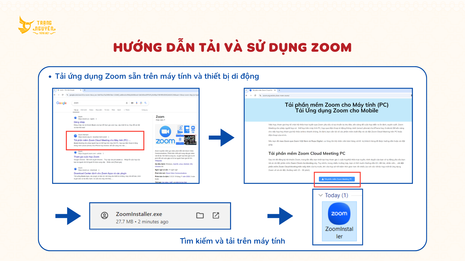 Ii. Hướng Dẫn Tải V&agrave; Sử Dụng Zoom Mt