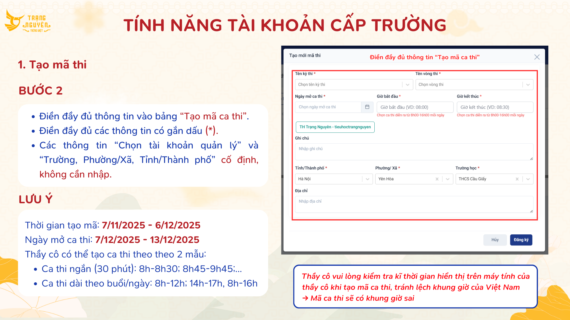 2526 HD Tổ Chức Tntv Cấp Trường