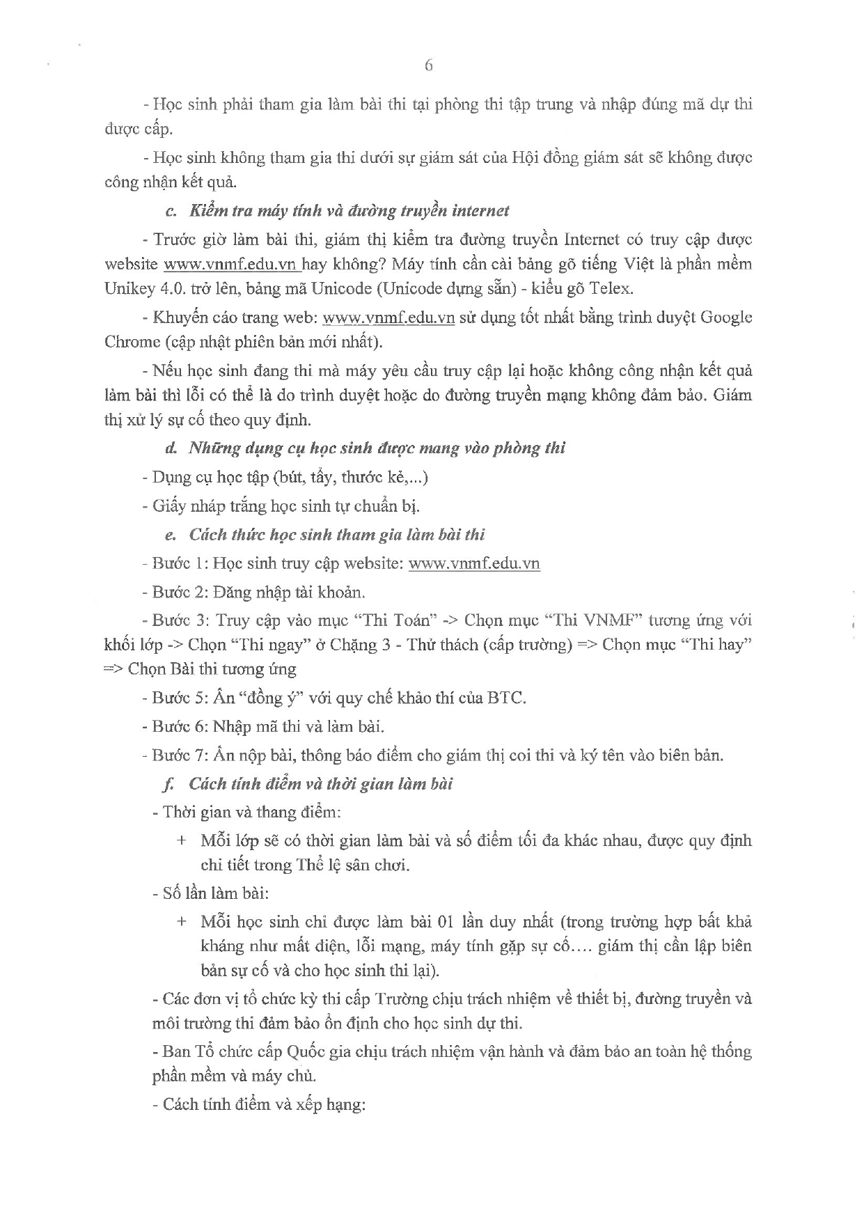 Hướng Dẫn Tổ Chức Sân Chơi Toán Học Việt Nam Chặng 3  Thử Thách (cấp Trường) Page 0006